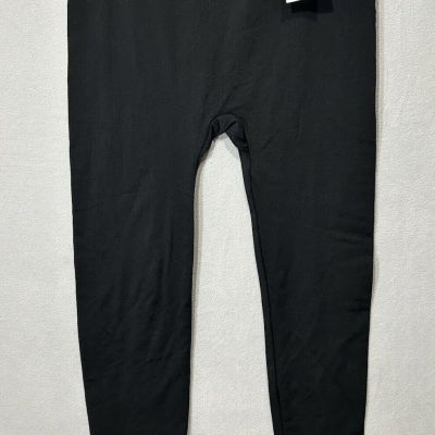 Ready to Go Plus Fleece lined Black leggings Womens One Size